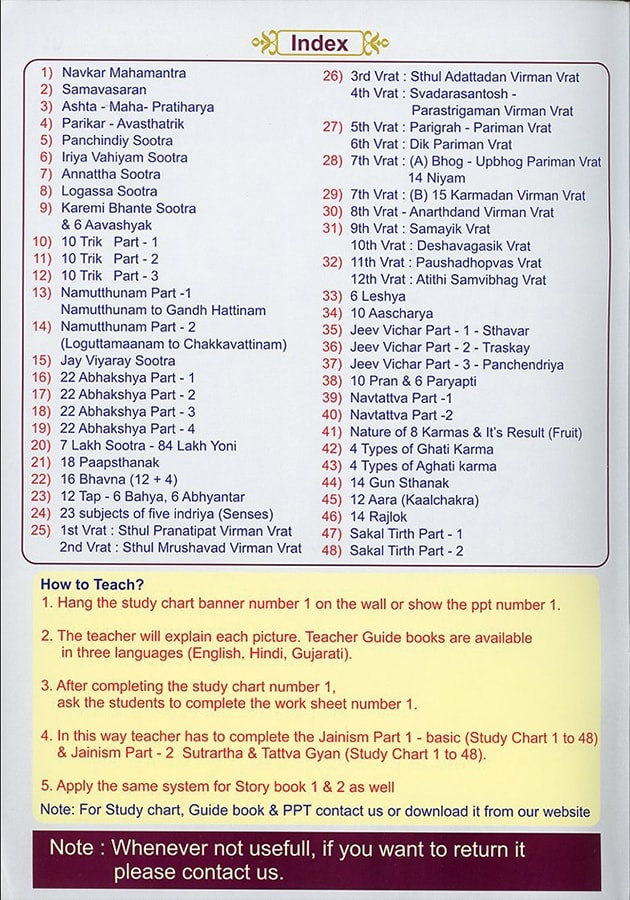 Jainism Study Chart Part – 2 (For Mother) 3