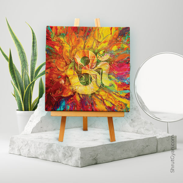 Om – The sound of the universe – Mini Canvas Painting (Print Edition)