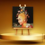 Spiritual Portrait – Mini Canvas Painting (Print Edition) 5