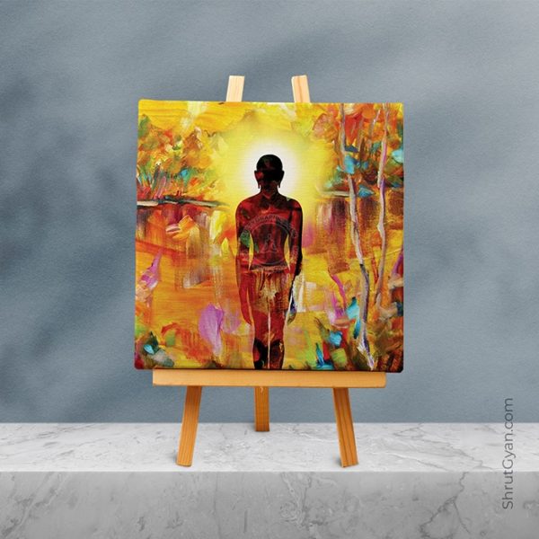 Spiritual Beings – Mini Canvas Painting (Hand Painted Edition) 5