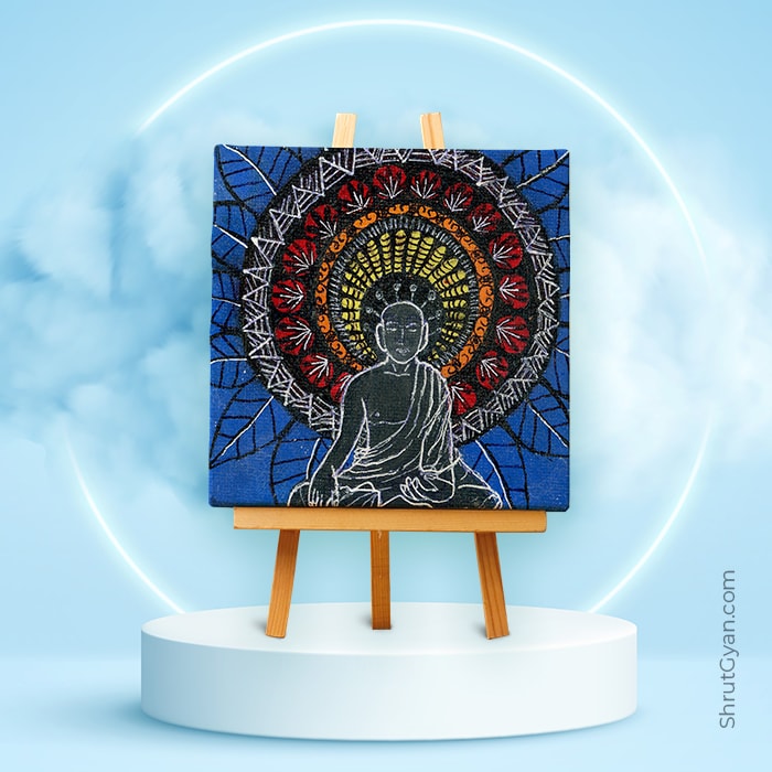 Kayotsarg Meditation – Mini Canvas Painting (Print Edition) 4