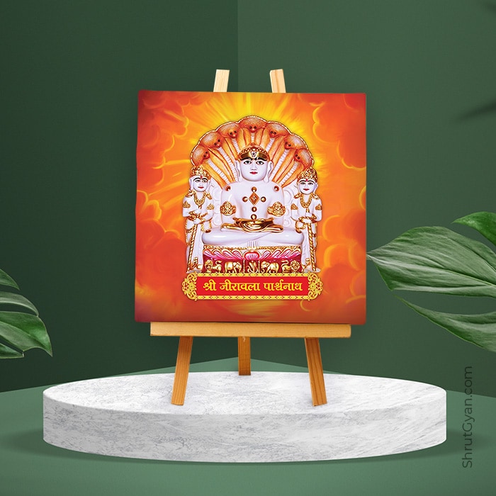 Bhagwan Parshvanath Of Jiravala Tirth – Mini Canvas Painting (Print Edition) 2
