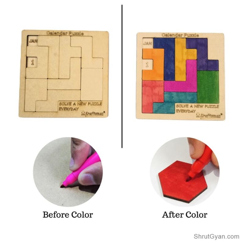 Wooden Calendar Puzzle 3