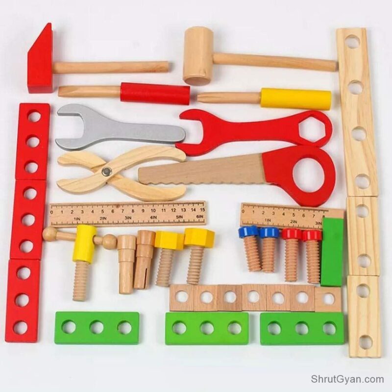 Wooden Multi Functional Work Tool Kit 5