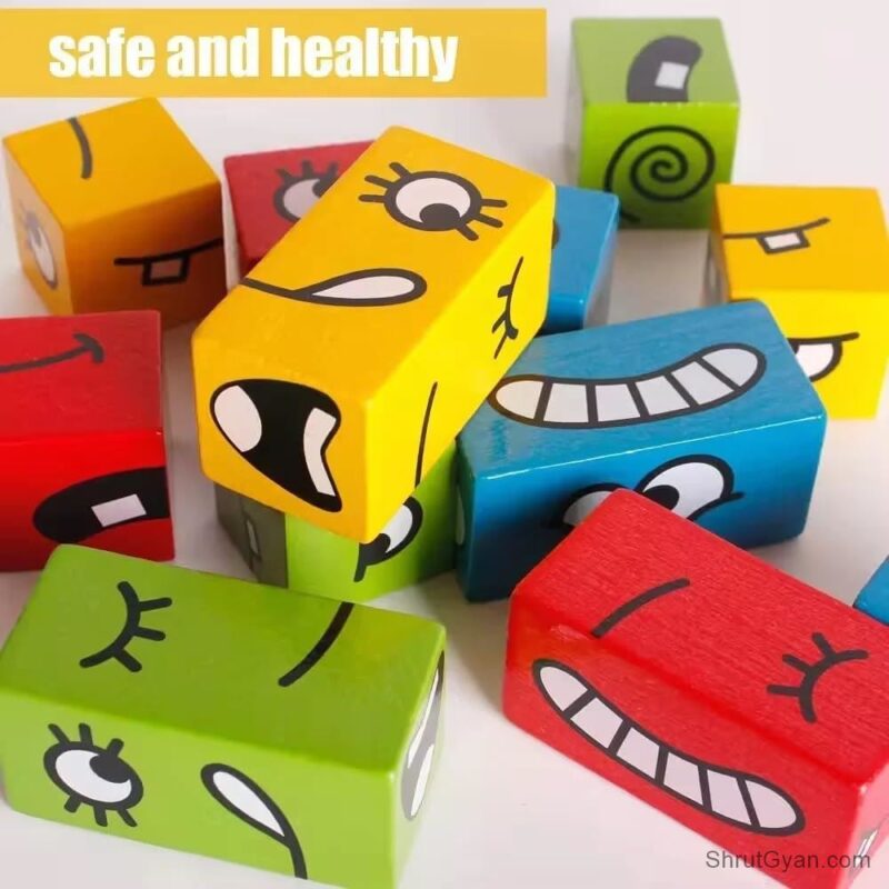 Cartoon Smiley Building Blocks 5