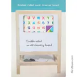 Wooden Easel Board for Kids 5