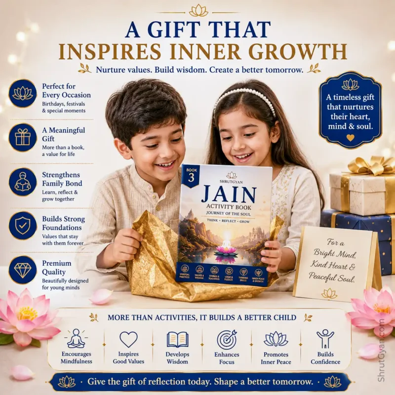 Jain Activity Book for Kids – Book 3 | Journey of the Soul | Shrutgyan Jain Activity Series 3