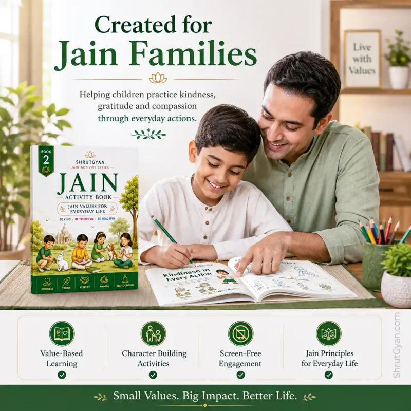 Jain Activity Book for Kids – Book 2 | Jain Values for Everyday Life | Shrutgyan Jain Activity Series 4