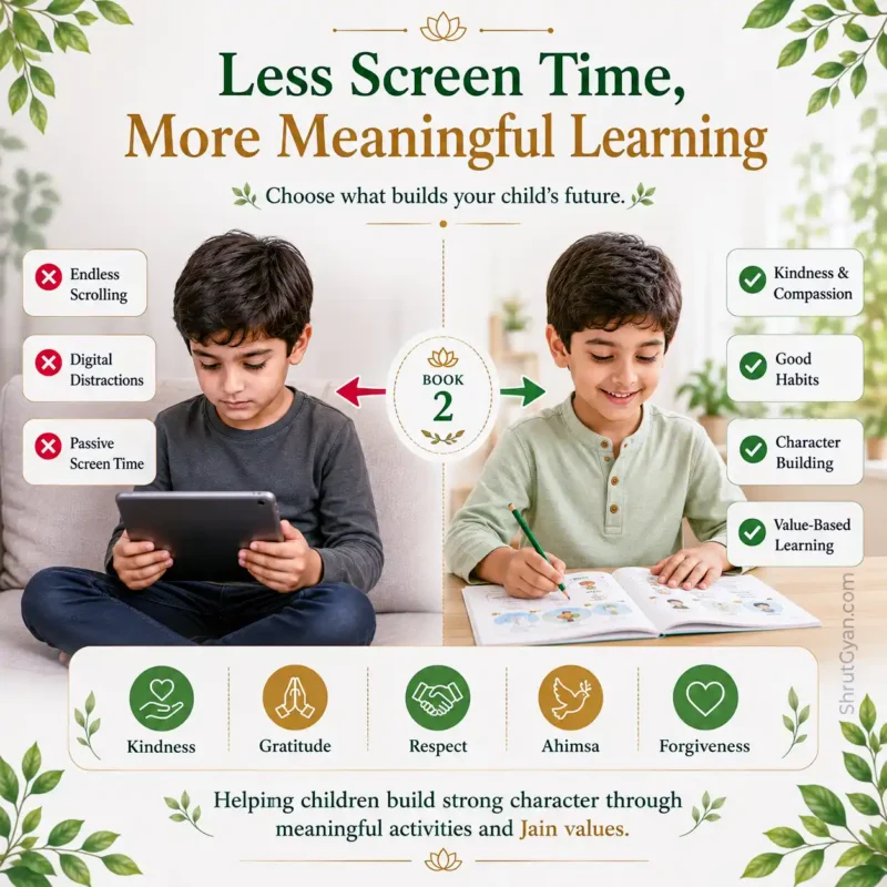 Jain Activity Book for Kids – Book 2 | Jain Values for Everyday Life | Shrutgyan Jain Activity Series 7