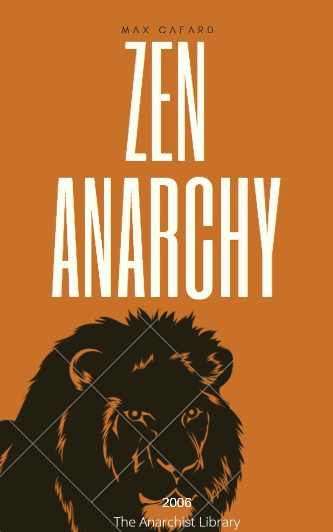 Cover of Max Cafard Zen Anarchy