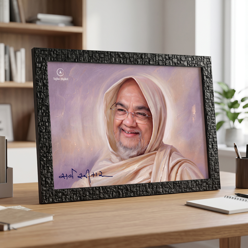 Sarva Swikar Digital Oil Painting Frame Purple Colour 01 - Image 3
