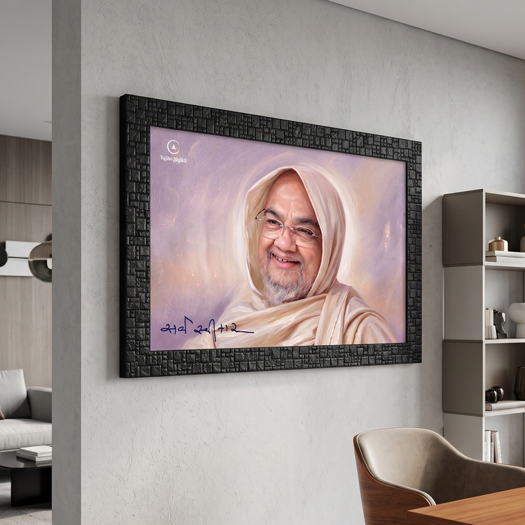 Sarva Swikar Digital Oil Painting Frame Purple Colour 01 - Image 4