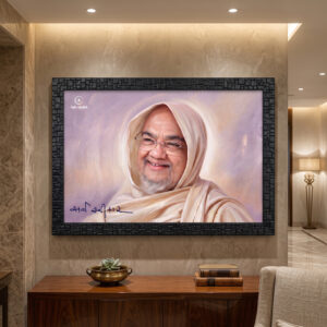 Sarva Swikar Digital Oil Painting Frame Purple Colour 01