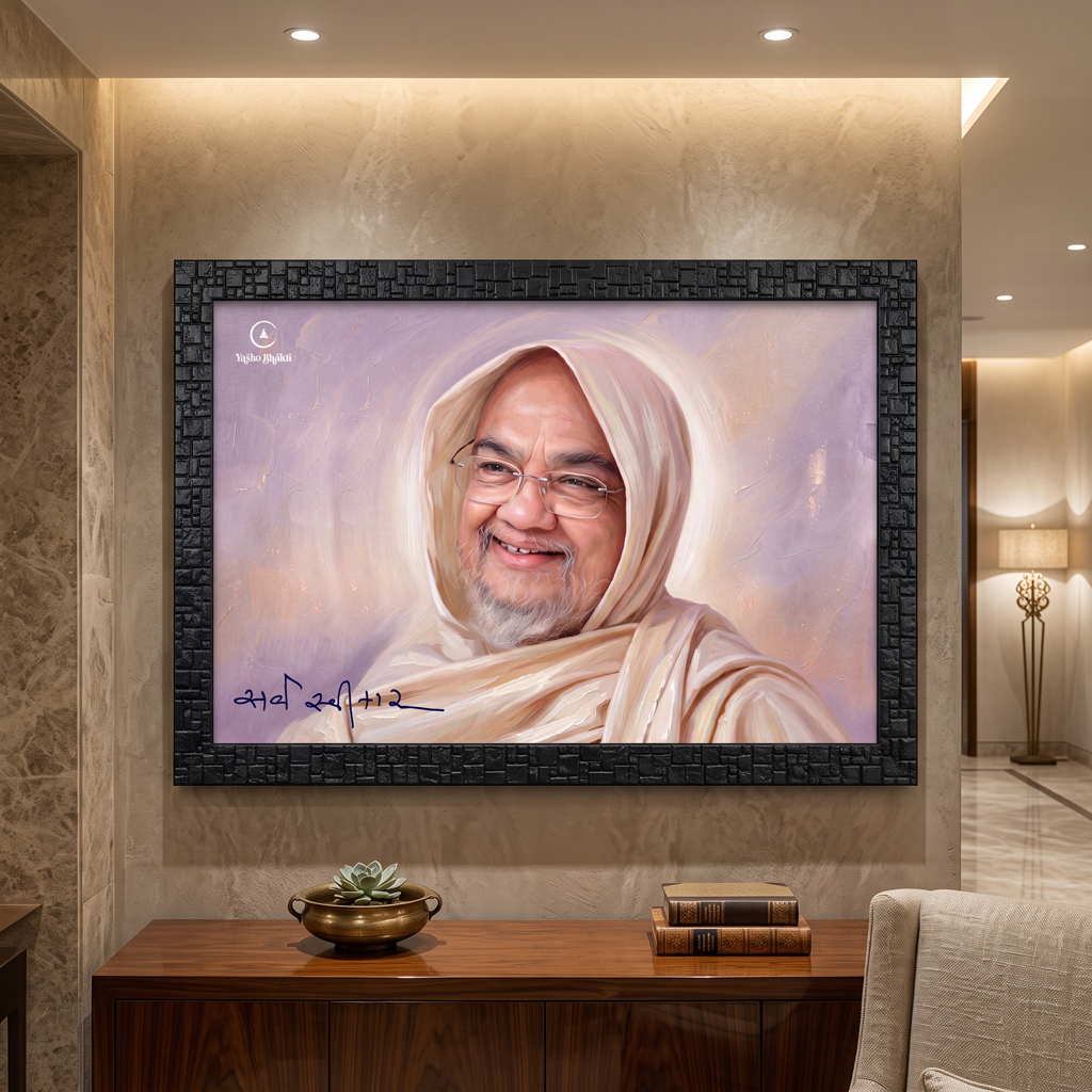 Sarva Swikar Digital Oil Painting Frame Purple Colour 01