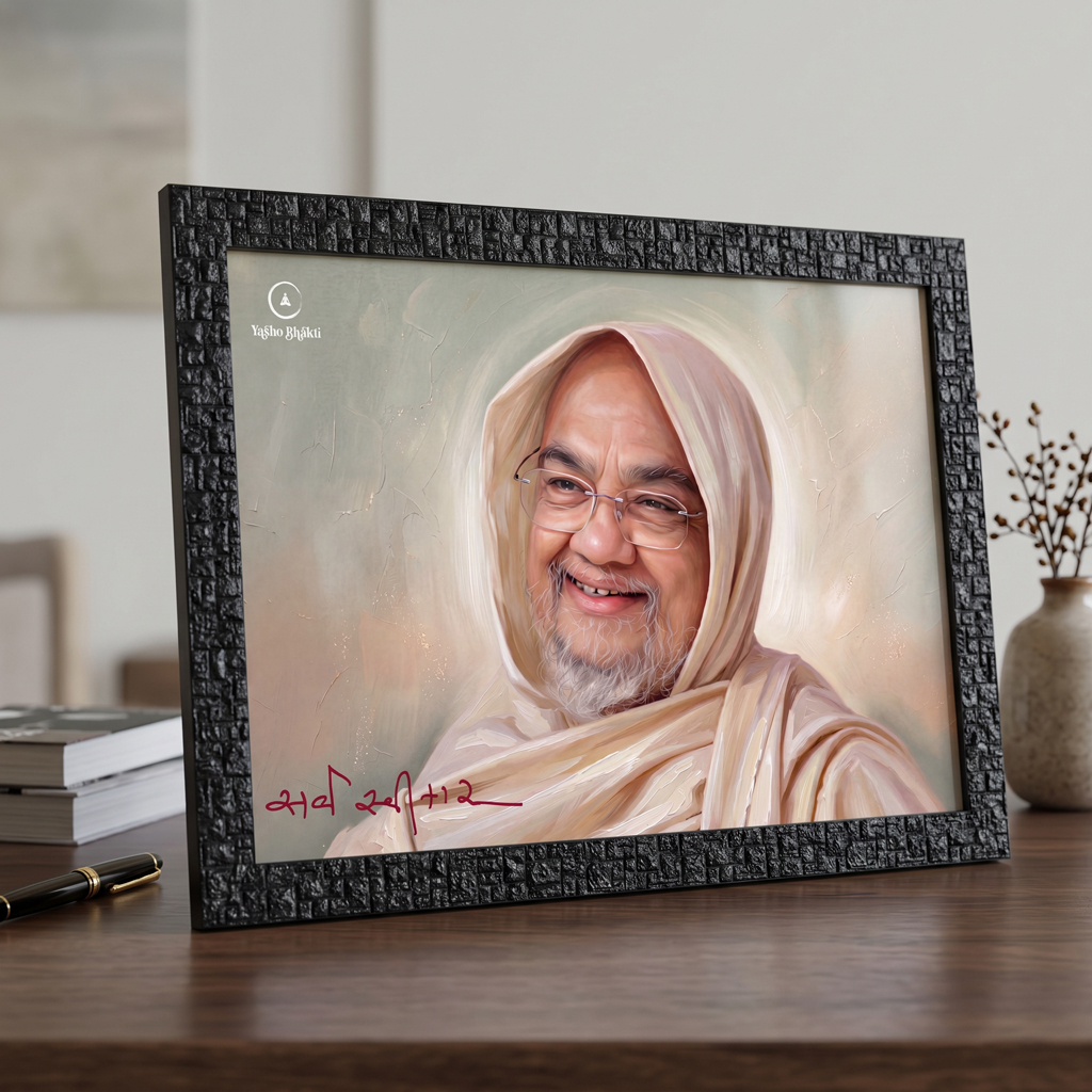 Sarva Swikar Digital Oil Painting Frame Green Colour 02 - Image 7
