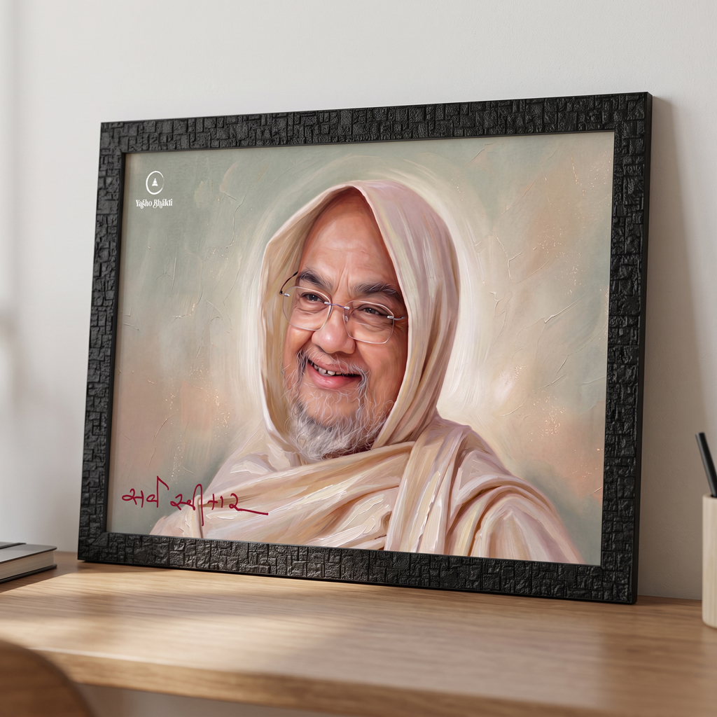 Sarva Swikar Digital Oil Painting Frame Green Colour 02 - Image 6