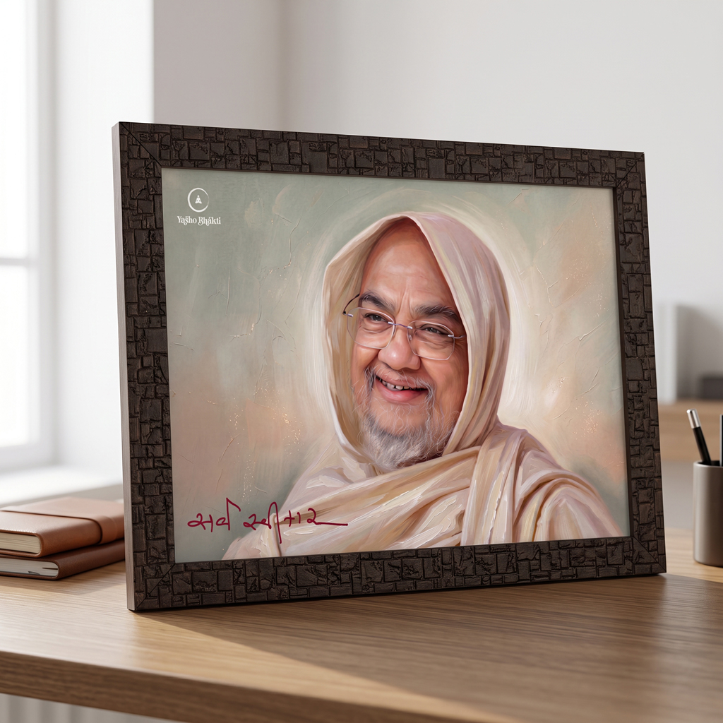 Sarva Swikar Digital Oil Painting Frame Green Colour 02 - Image 3